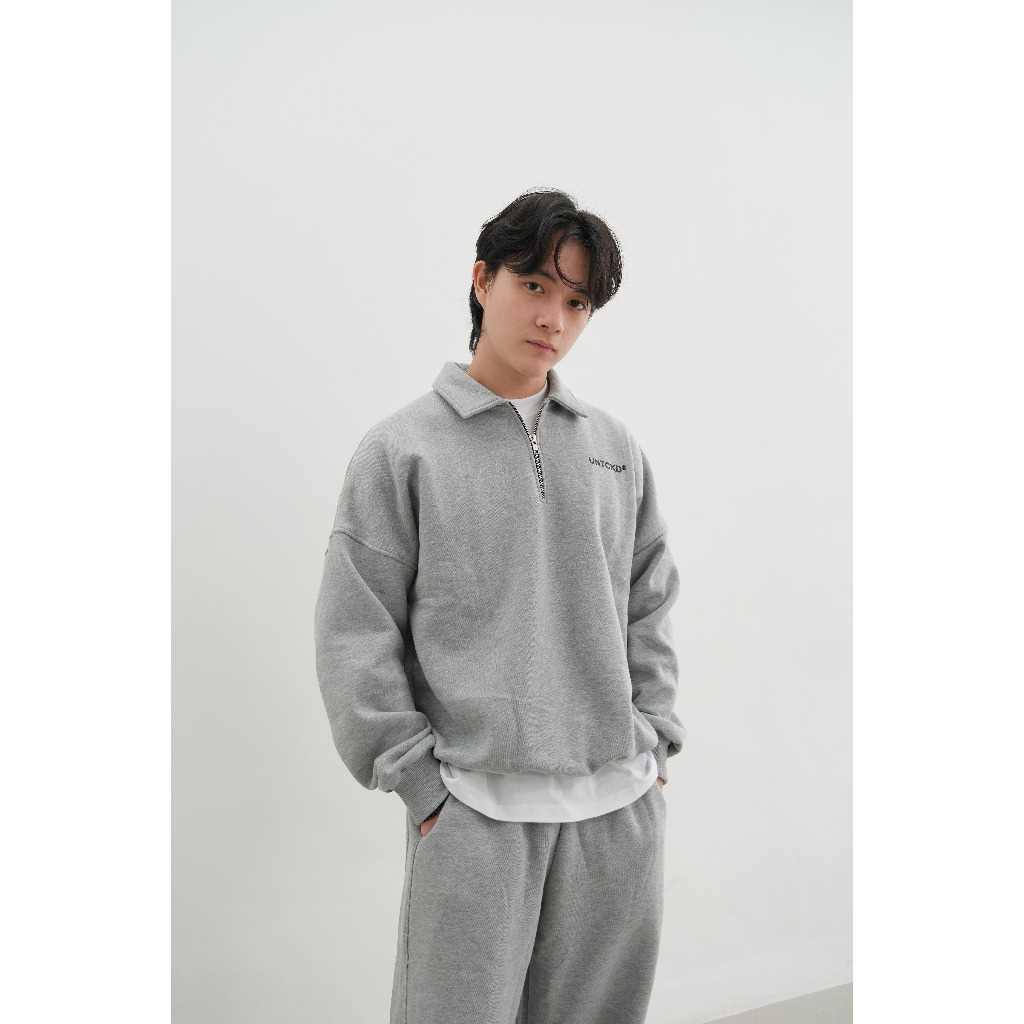 UNTCKD Halfzip Rugby Shirt Misty