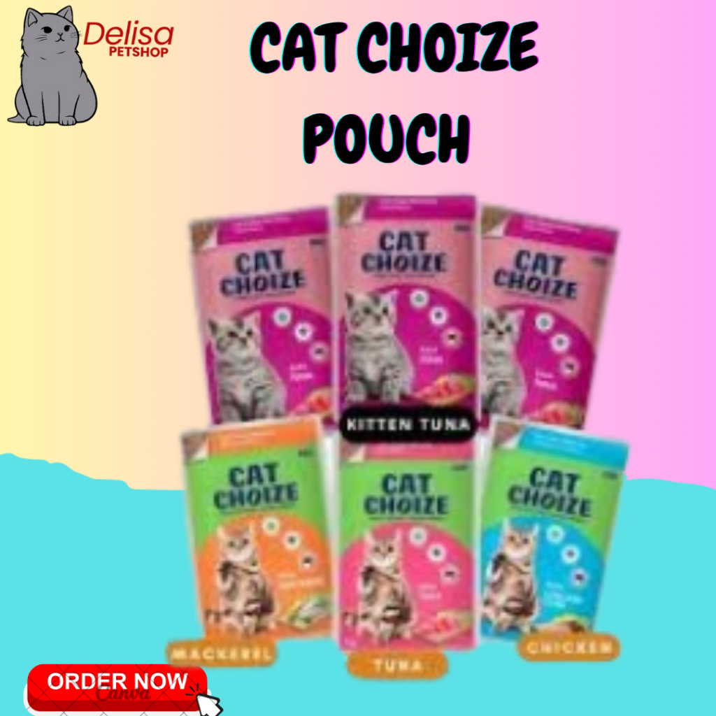 Makanan Kucing Basah CAT CHOIZE Pouch Adult & kitten 75 gr