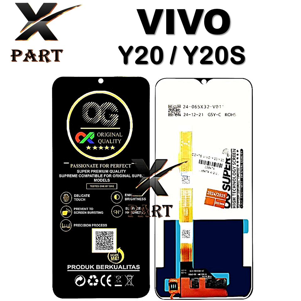 LCD TOUCHSCREEN VIVO Y20 / Y20S ORIGINAL 100% COMPLETE FULLSET