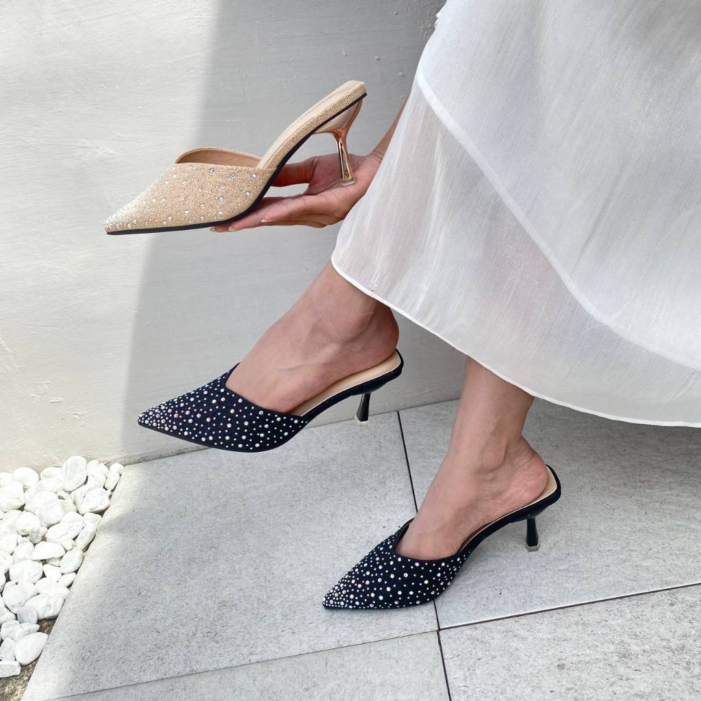 Simoncelli Sandal Heels 7 Cm Wanita | Sandal Wanita | High Heels | Heels Wanita | Heels Kondangan | 