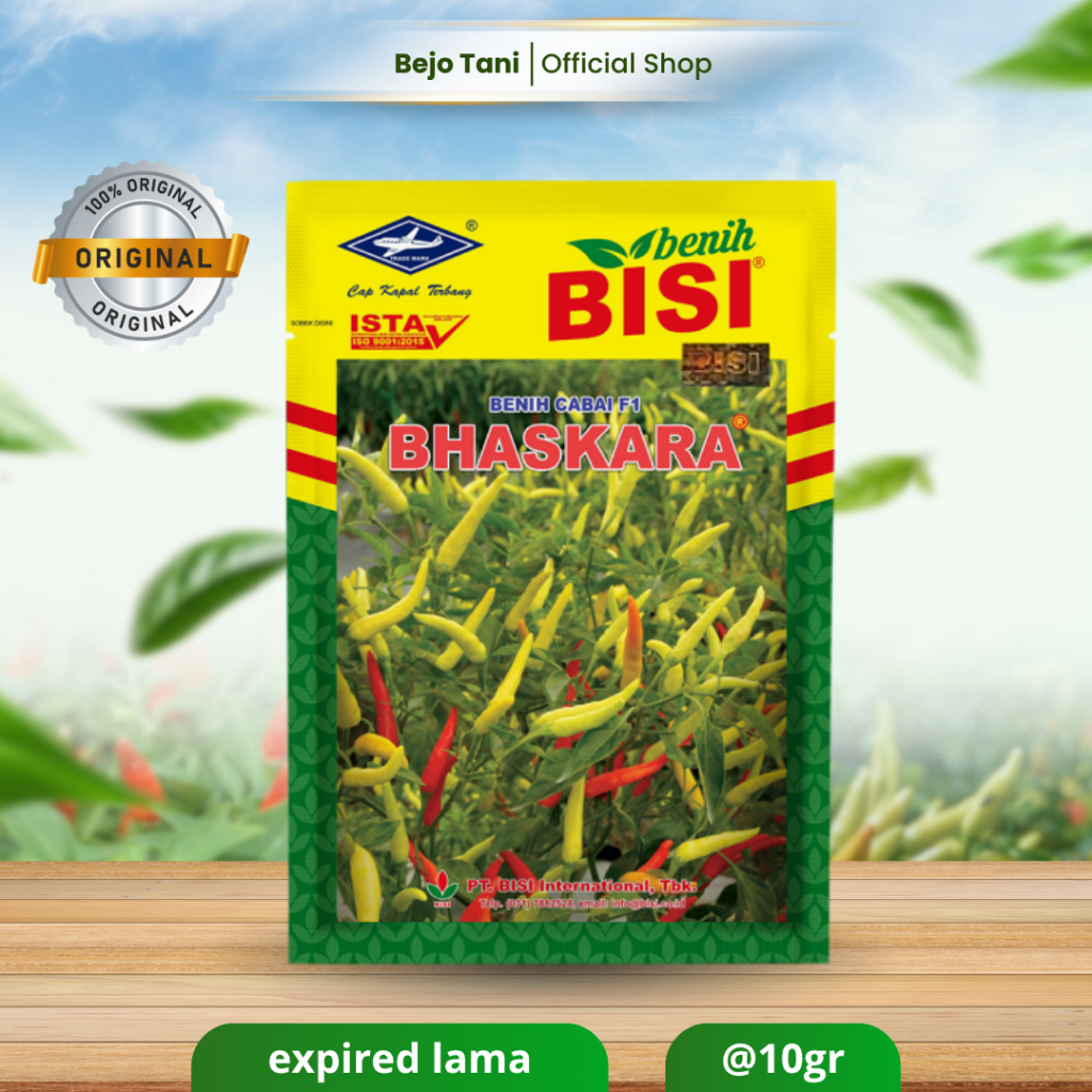 Benih Cabe BHASKARA F1 10gr Original Pabrik BISI Bibit Cabe BASKARA Hibrida