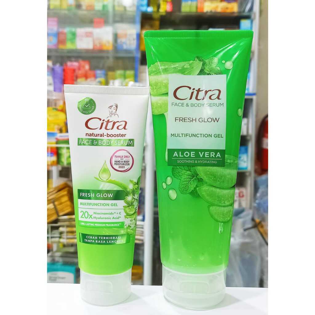[GROSIR] CITRA (FACE & BODY SERUM FRESH GLOW 100ML&180ML) ISI 6PCS - MENCERAHKAN KULIT DALAM 14 HARI