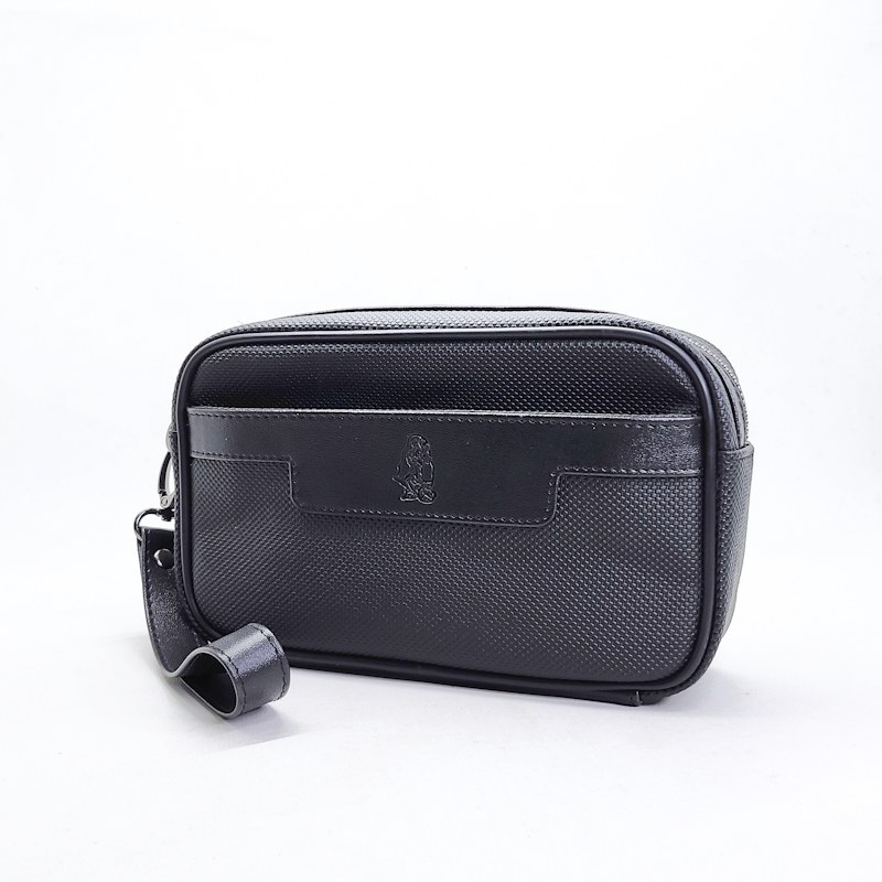 Big Promo Tas Clutch Hush Puppies 518 Mini Hitam Premium Hand Bag Pria Waterproof Elegan Untuk