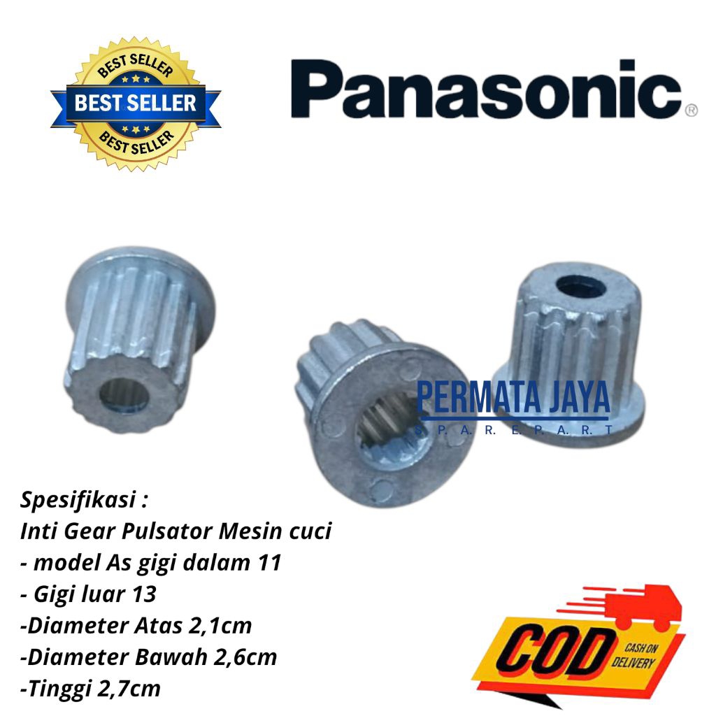 inti pulsator / Gear pulsator mesin cuci PANASONIC Gigi 11