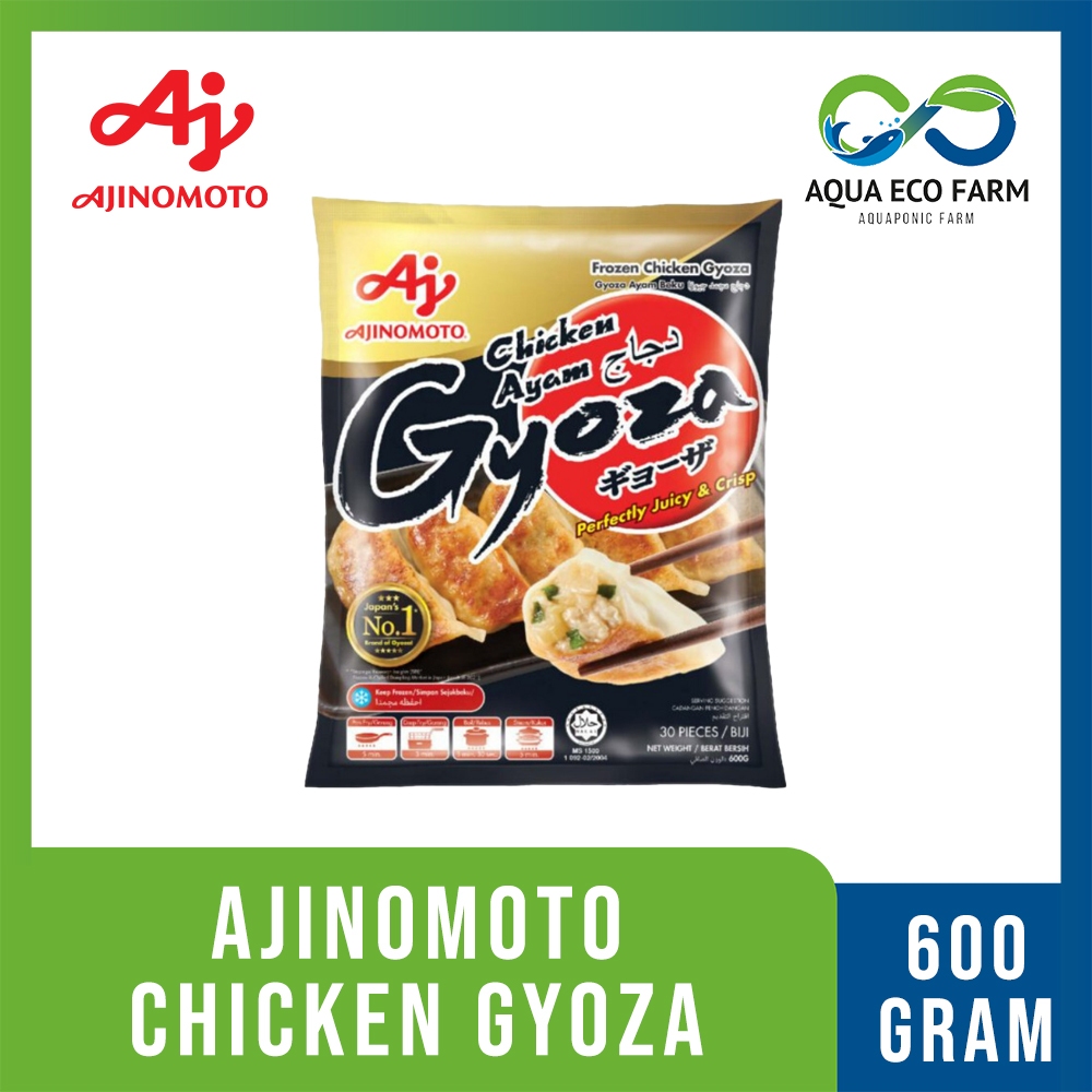 [AquaEcoFarm] AJINOMOTO Chicken Gyoza 600gr – Dumpling Ayam Frozen Isi 30pcs | Gyoza Siap Masak Juic