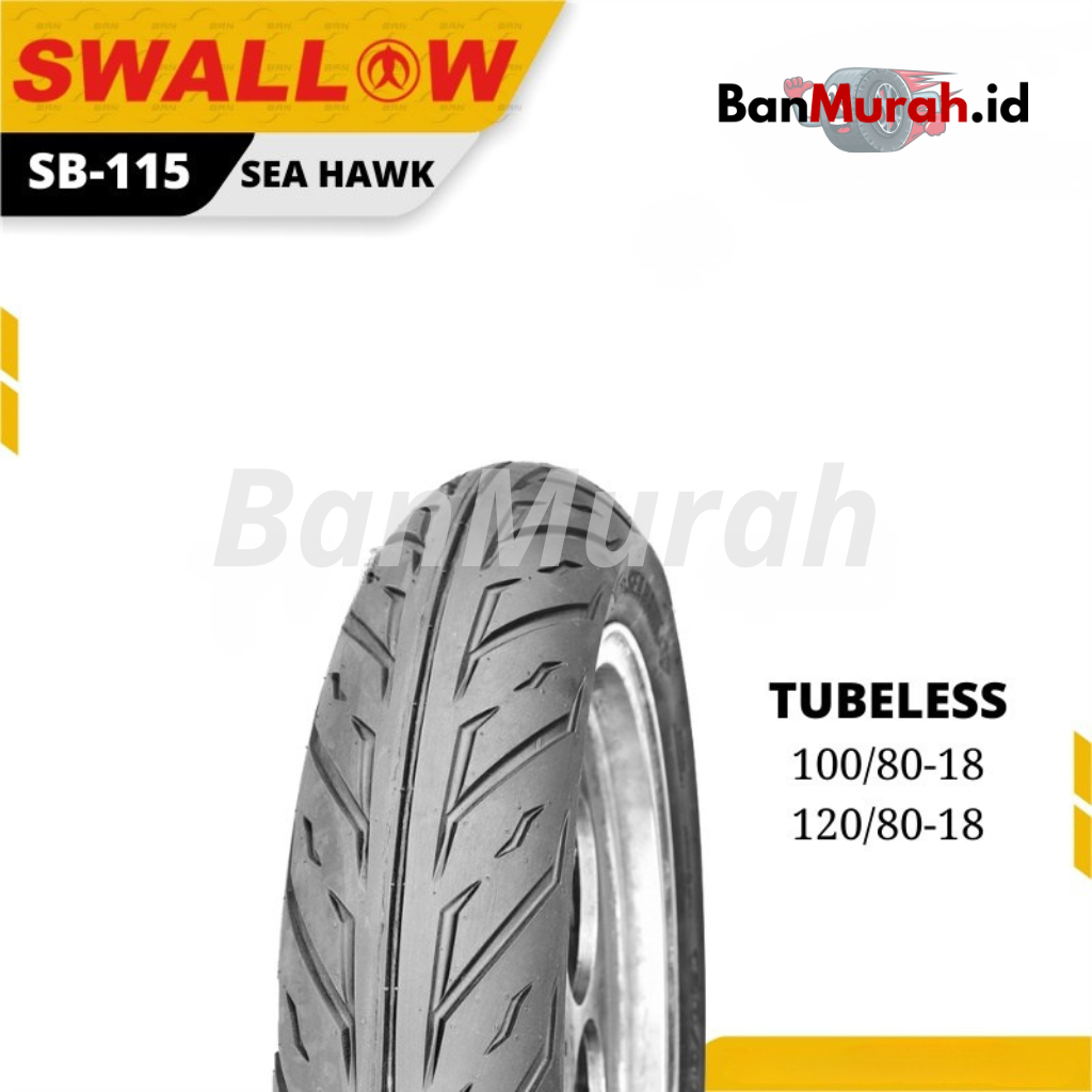 Ban Luar Motor Swallow SB115 SEA HAWK Ring 18 Tubeless