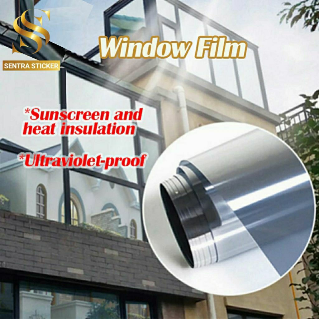 Stiker Kaca Film One Way Jendela Pintu Rumah Kantor Mobil Ruko One Way Tidak Tembus Pandang