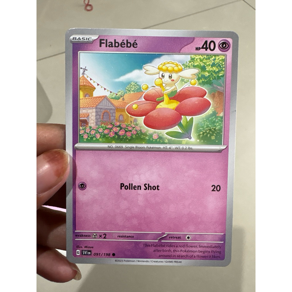 kartu pokemon original common flabebe svi 091/198