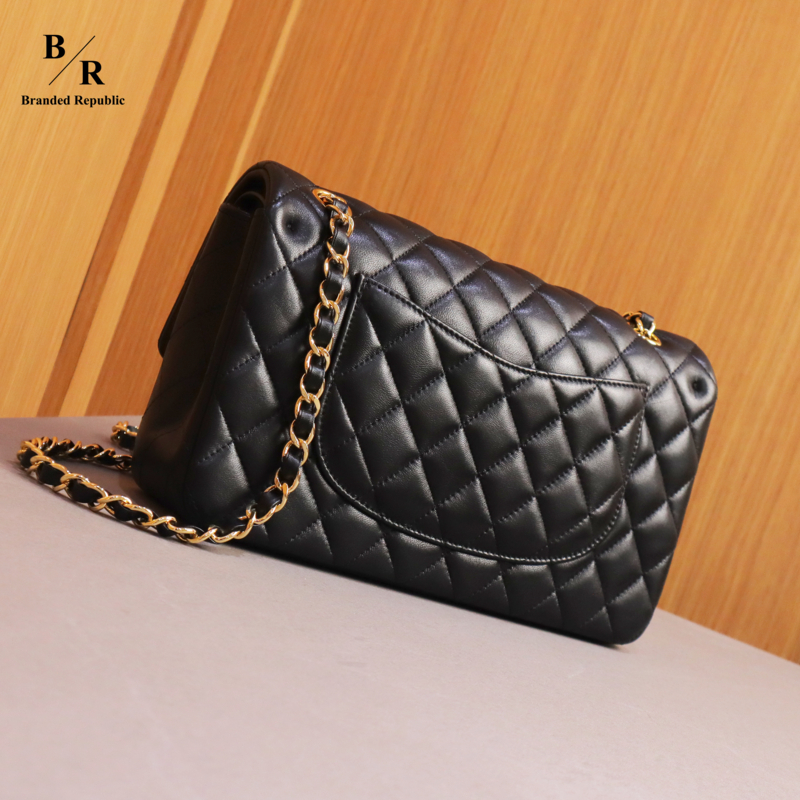 TAS SLINGBAG CLASSIC DOUBLE FLAP LAMBSKIN LEATHER BAG