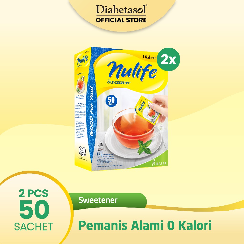 [Buy 2] Diabetasol Nulife Sweetener No Calories 50x1.5g