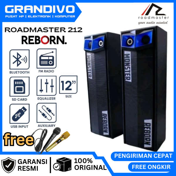 Speaker Aktif Roadmaster 212 Reborn 12Inch RDM 212 Reborn 210 Reborn Garansi Resmi - Grandivo