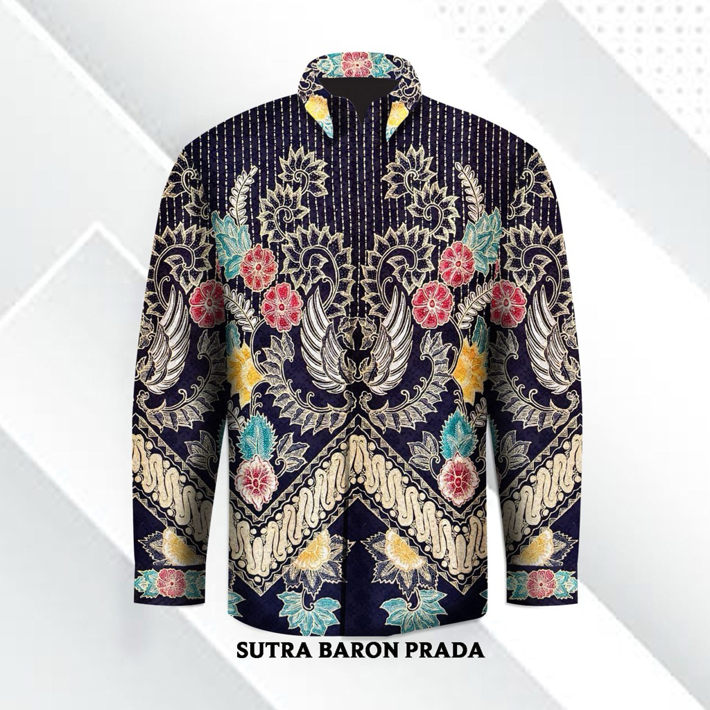Kain batik tulis sutra prada kemeja pria