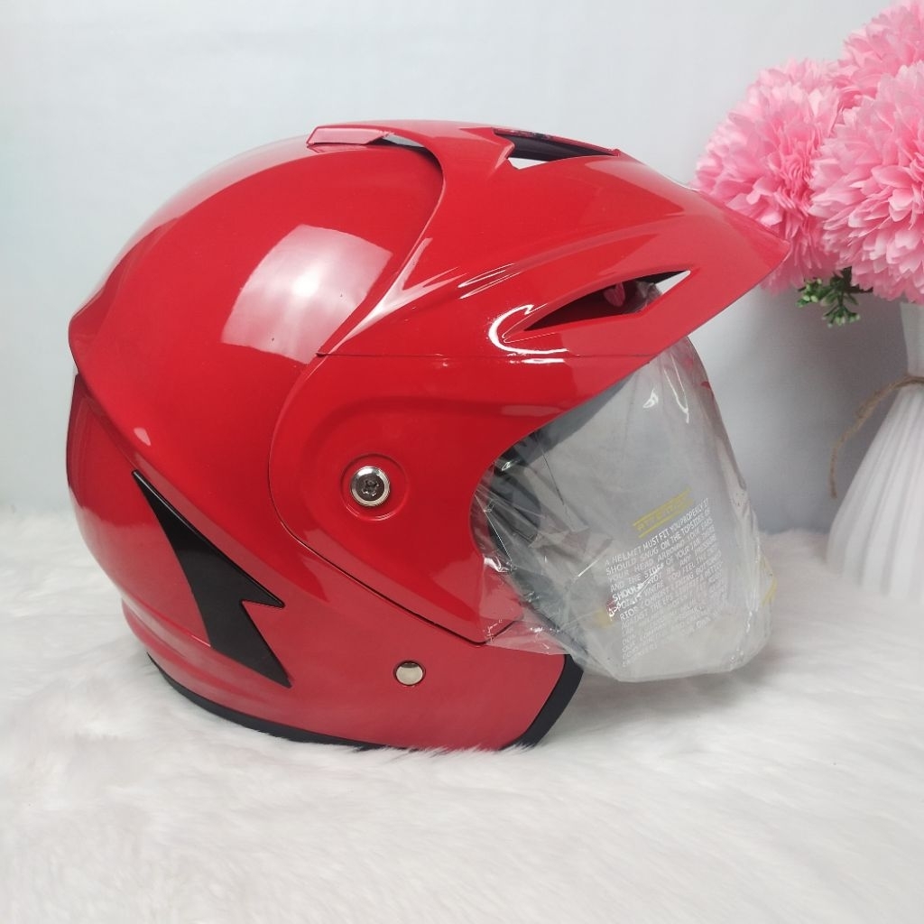 Helm JP5 merah cabe/ Helm murah berkualitas / Helm JP5 helm murah