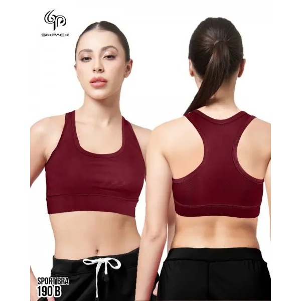 GARANSI Sport Bra Wanita Olahraga Gym Model Basic By Sixpack B