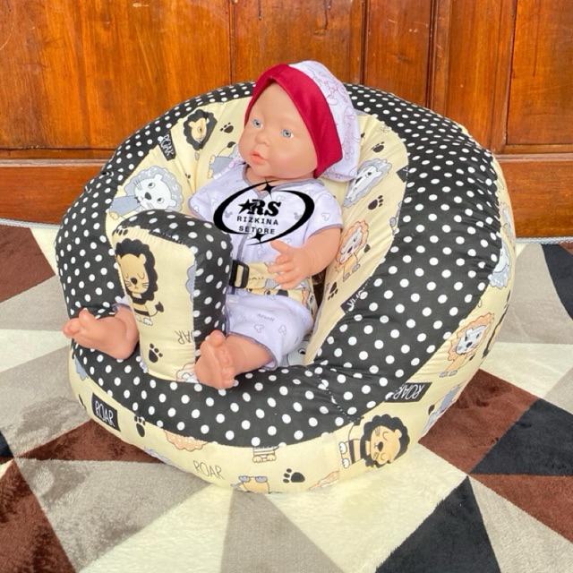 SOFA BAYI BELAJAR DUDUK  | KURSI DUDUK BAYI | TEMPAT DUDUK BAYI | DILENGKAPI SABUK PENGAMAN DAN BANT