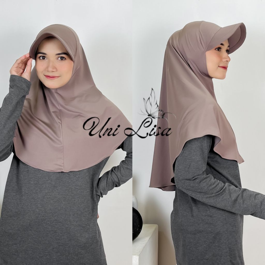 JILBAB SPORT/HIJAB SPORT TOPI/JILBAB OLAHRAGA DENGAN TOPI CELIA