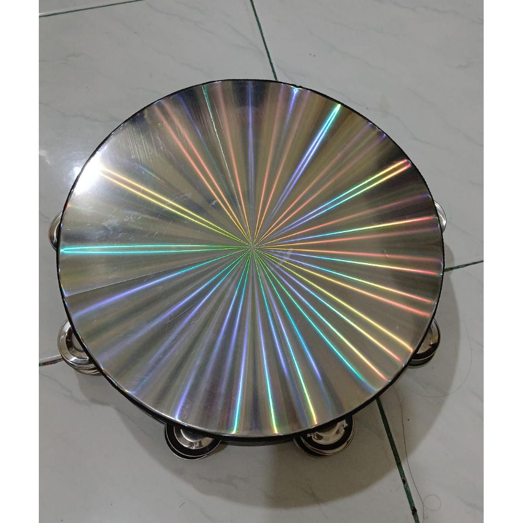 preloved pl tamborin / tamborine gereja 8 inch