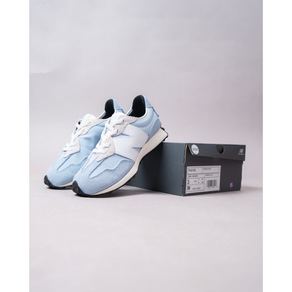 Sepatu Casual Anak New Balance 327 Kids - Light Chrome Blue White