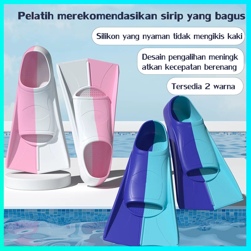 COWFISH kaki katak diving fin snorkeling kaki katak renang anak sepatu katak Size XXS-L