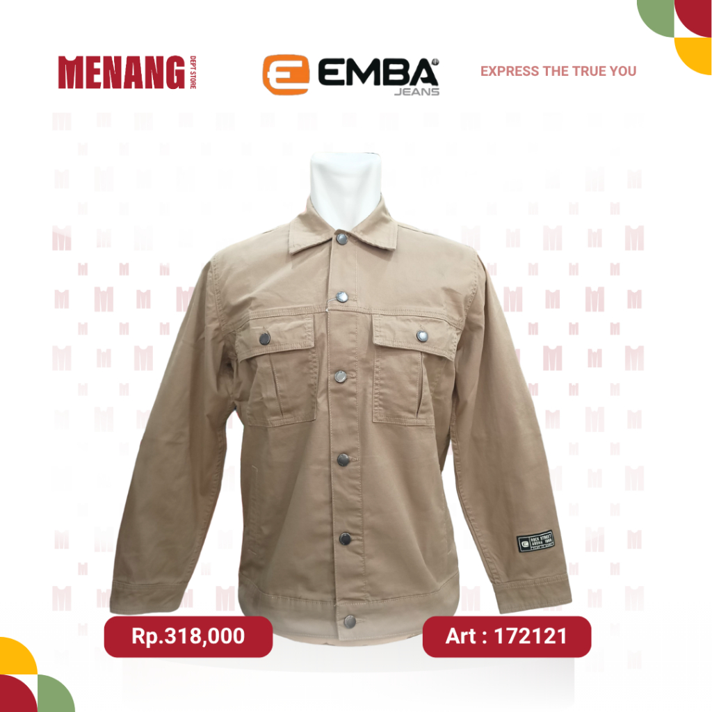 MDSK | Jacket Trucker Pria Regular Fit,Jaket Pria,Jaket Emba