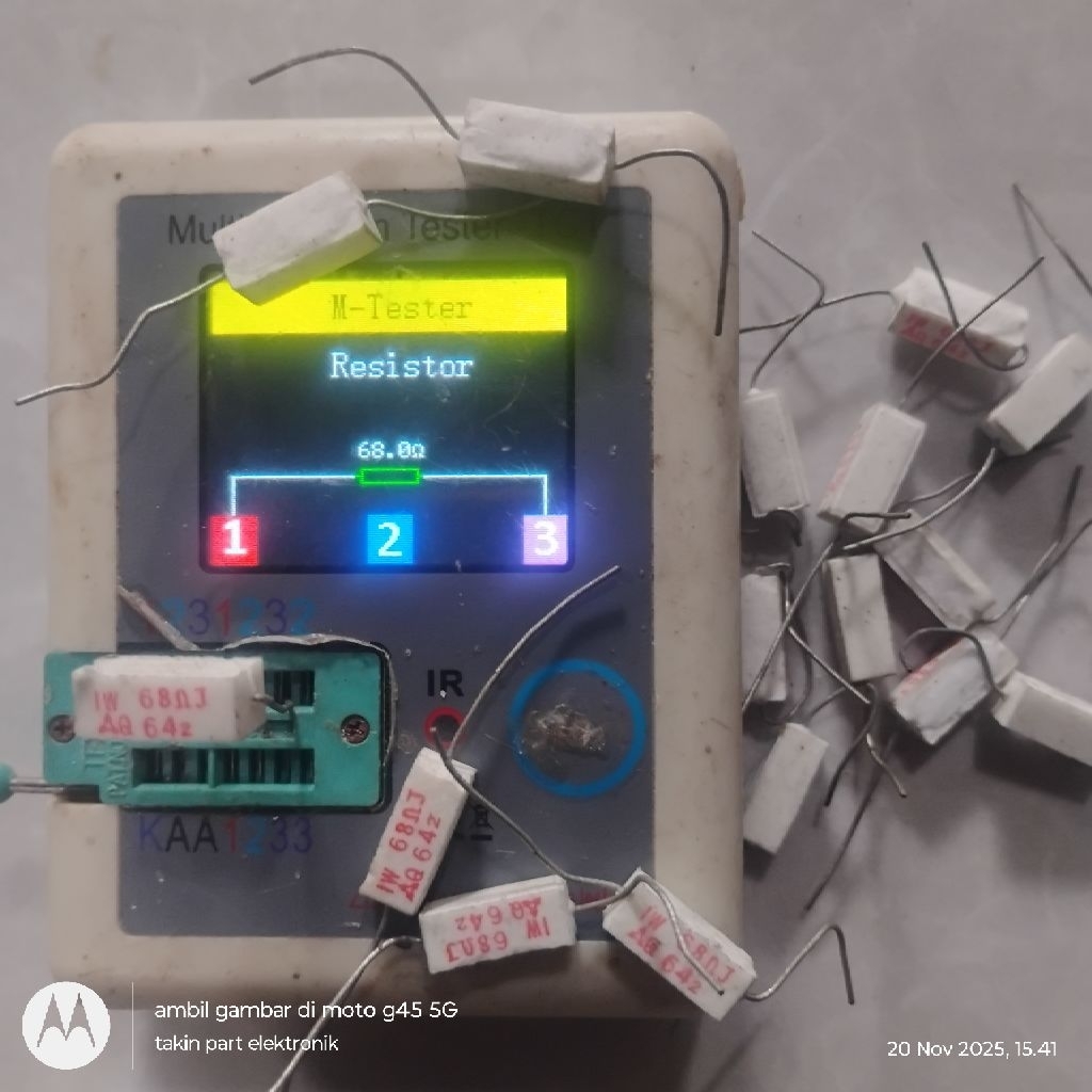 resistor kapur 1w 68 ohm original
