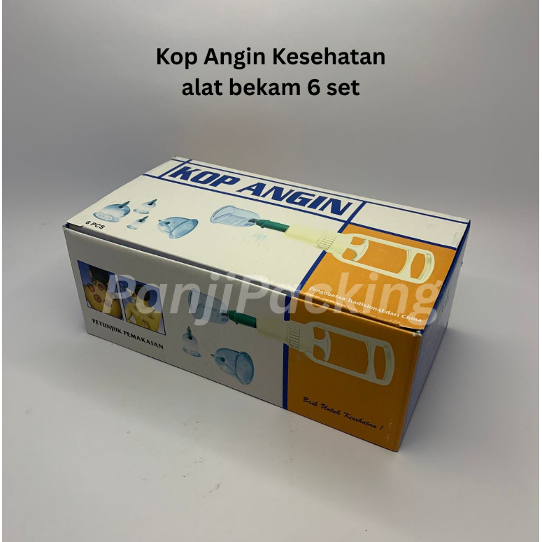Kop Angin bekam Alat Kop Angin Bekam 6 Set Pompa Manual Untuk Masuk Angin bekam 6 set