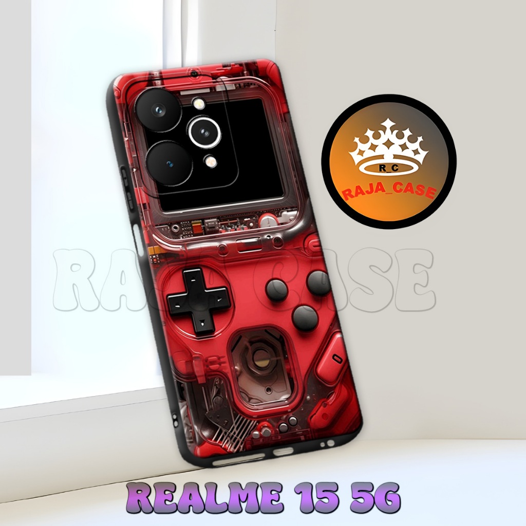 [RC18] Case REALME 15 5G - REALME 15 5G [Motif Gameboy] - bahan karet - all type hp
