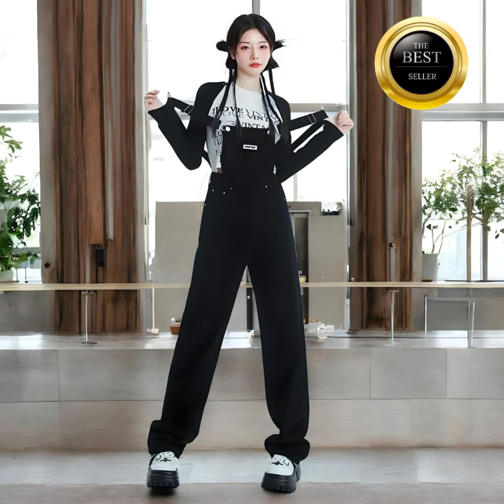 Overall Jeans Wanita Baju Kodok Wanita Jumpsuit Jeans Wanita