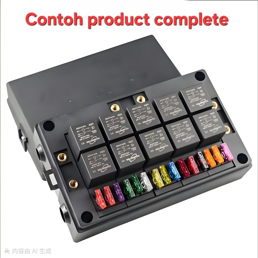 kotak relay fuse sikring box 10relay