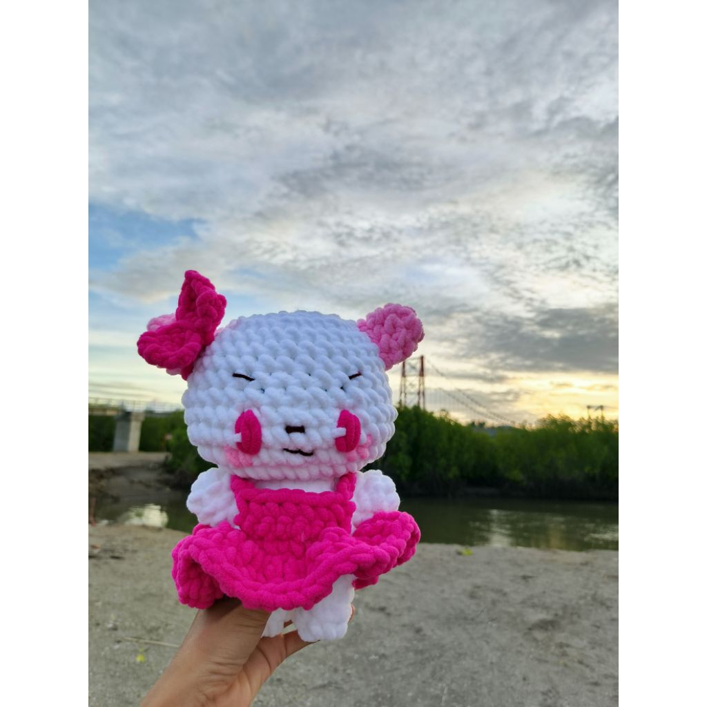 [MATCHAMALLOW] PLAVE MMMM PLUSHIE CROCHET FANMADE JUMBO SIZE | BONEKA RAJUT PLAVE MMMM JUMBO