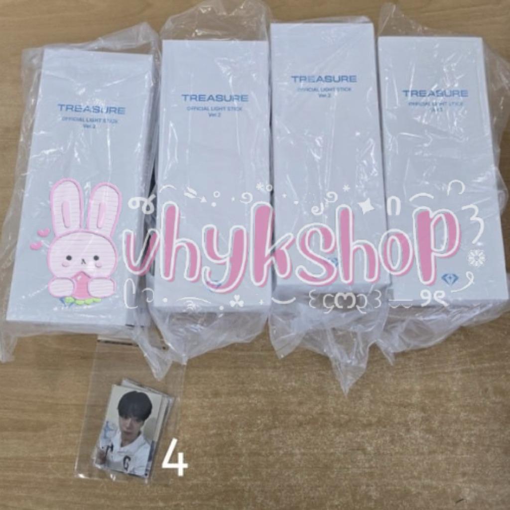 [READY STOCK] TREASURE OFFICIAL LIGHTSTICK Ver 2 + PC PHOTOCARD SEALED TEULIGHT VERSI 2 (Teume fanli
