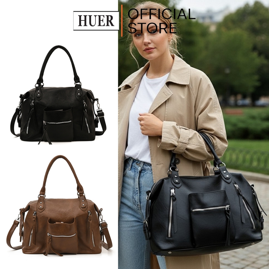HUER ~ Tas Wanita Villan Shoulder Bag 9536-637 #1575