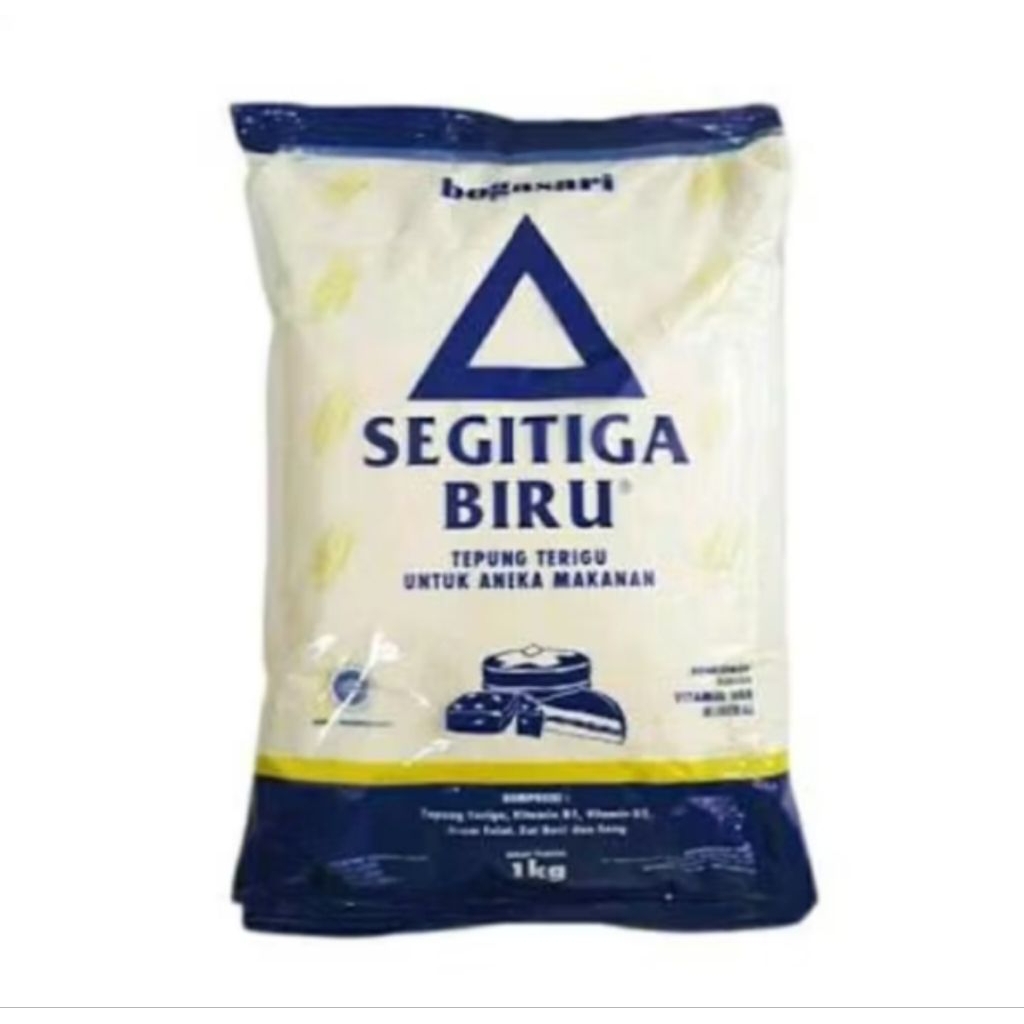 Tepung Terigu Segitiga Biru 1 kg / Tepung terigu Bogasari 1kg/ Tepung Segita Biru 1kg / Tepung Terig