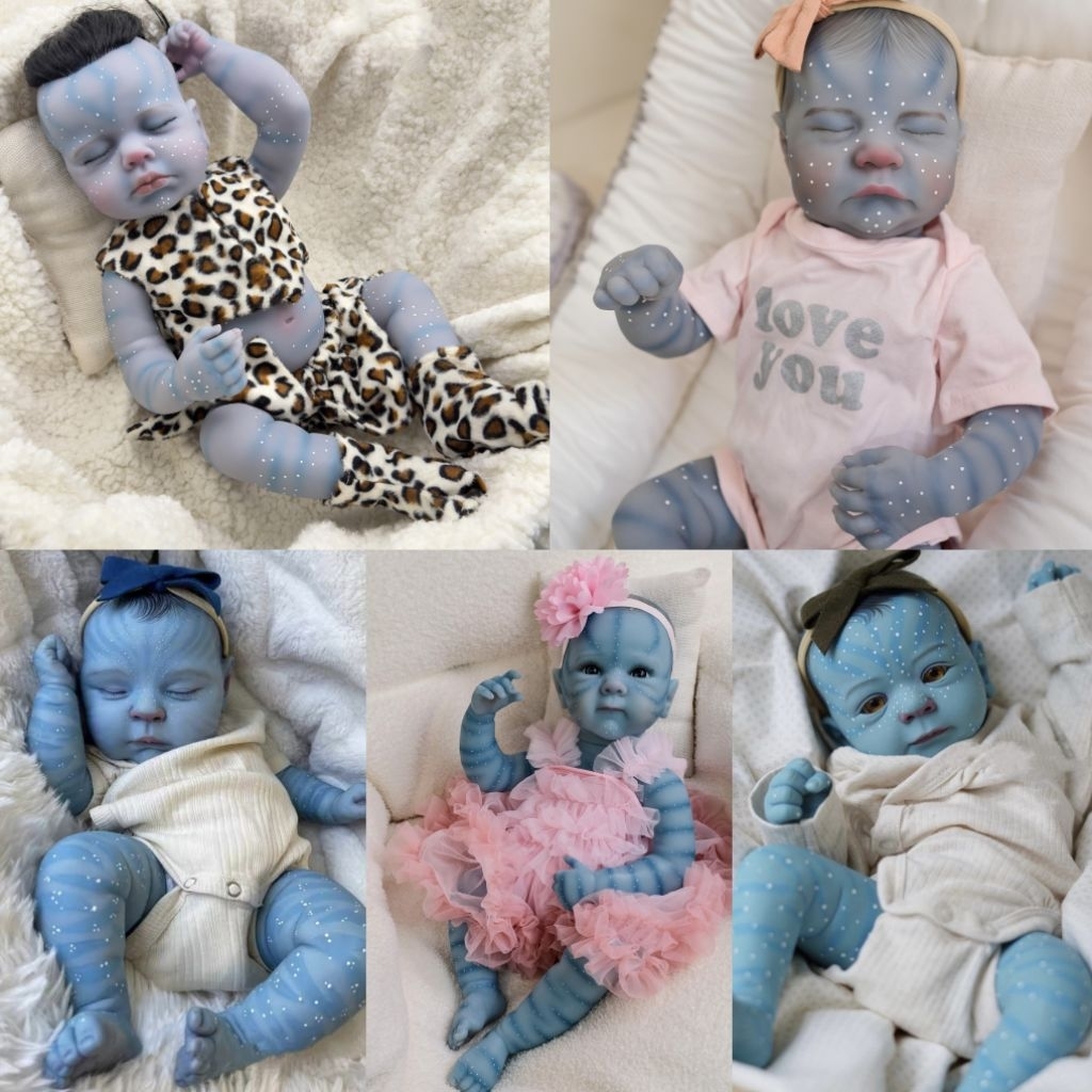 Spesial Boneka Reborn Avatar 50cm Full Body Silikon