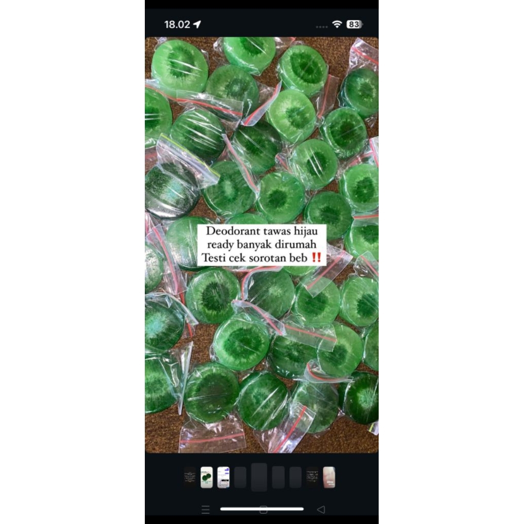 DEODORANT TAWAS HIJAU ALAMI