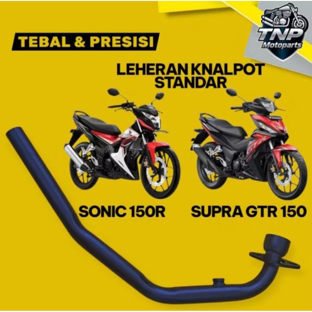 Leheran knalpot standar Sonic 150 dan supra GTR
