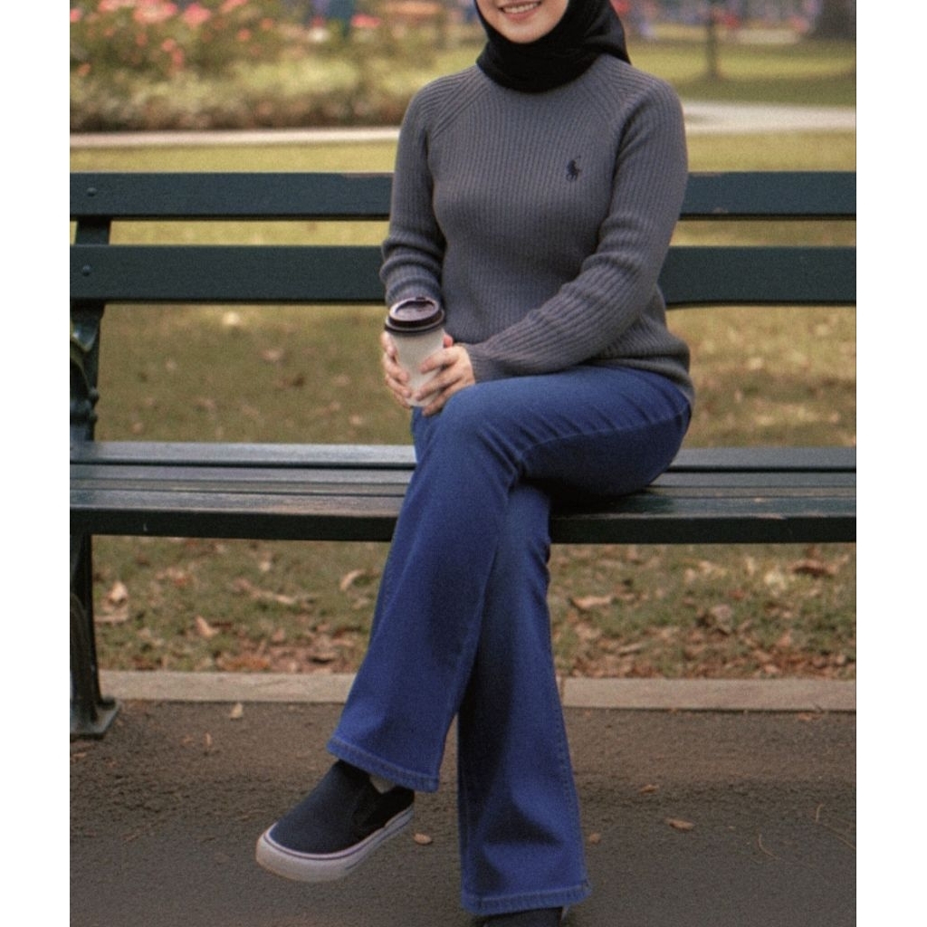 ATASAN RAJUT POLO PREMIUM / SWEATER RAJUT POLO WANITA PREMIUM