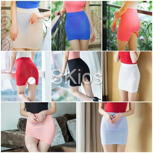 Lingerie Rok Mini Seksi Transparan Silky Mini Skirt L258