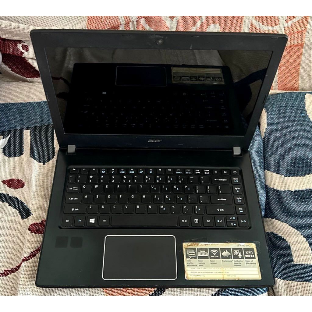 Laptop second Acer E5 475G RAM 4GB Intel Core i5 1TB bekas murah good condi