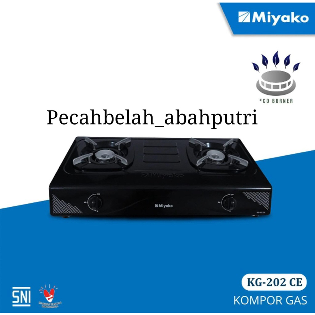 Kompor gas MIYAKO Tungku 2// KG-202 CE