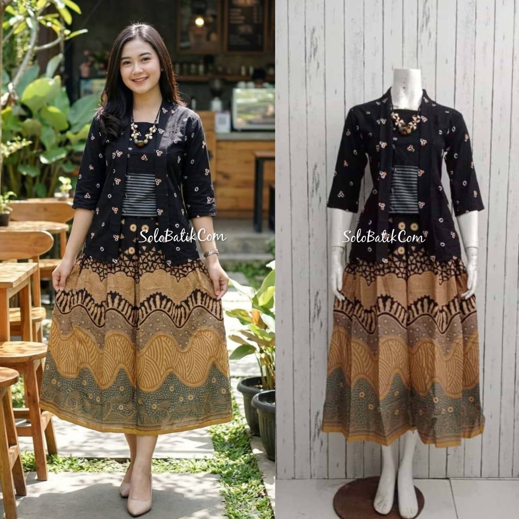 SETELAN BATIK SOLO WANITA BRIGITA IRENG