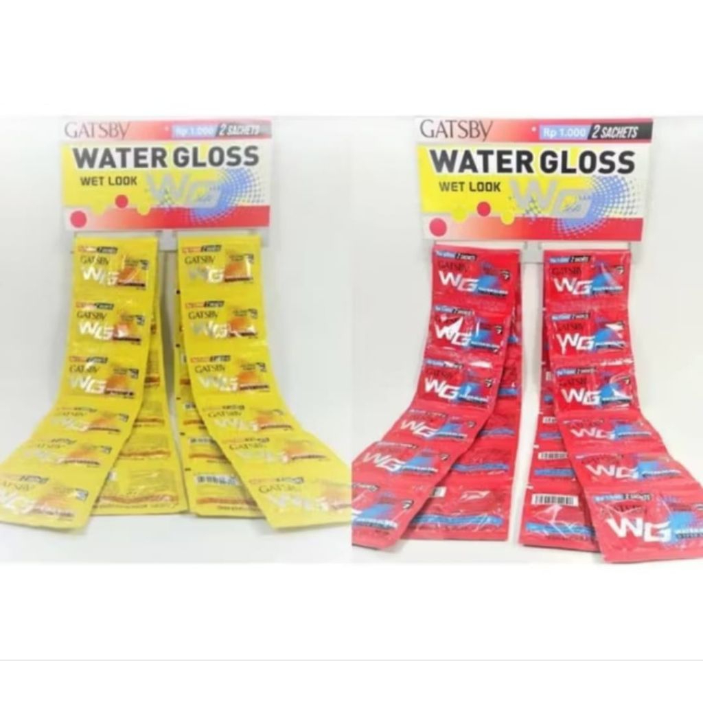 minyak rambut Gatsby water gloss 24 sachet