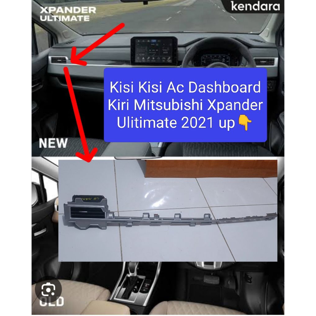 Kisi-kisi Ac Dashboard KIRI Mitsubishi Xpander Ultimate 2021 2022 2023 up