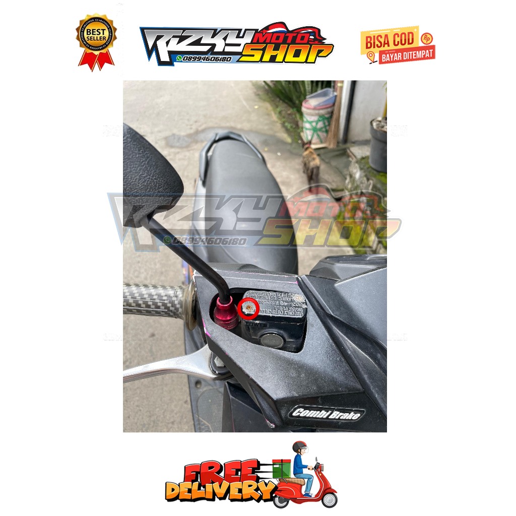 BAUT TUTUP MASTER REM ( 1 BAUT ) MODEL SLASH BEAT ESP NEW SCOOPY ESP NEW STREET TAHUN 2015 - 2021 CB
