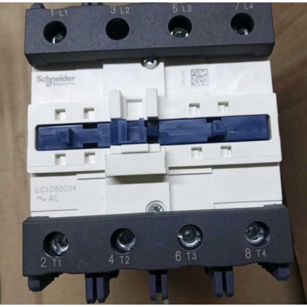 Kontaktor schneider Lc1d80004 4P 125A 220V Ori schneider