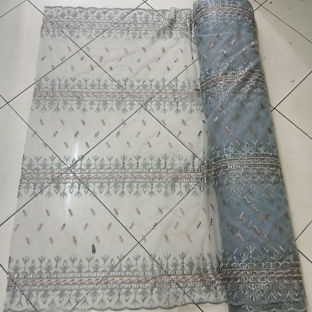 Kain tile bordir Sapto Etnik / bahan Tile bordir Sapto terbaru cantik /kain Tile bredsmend motif Sap