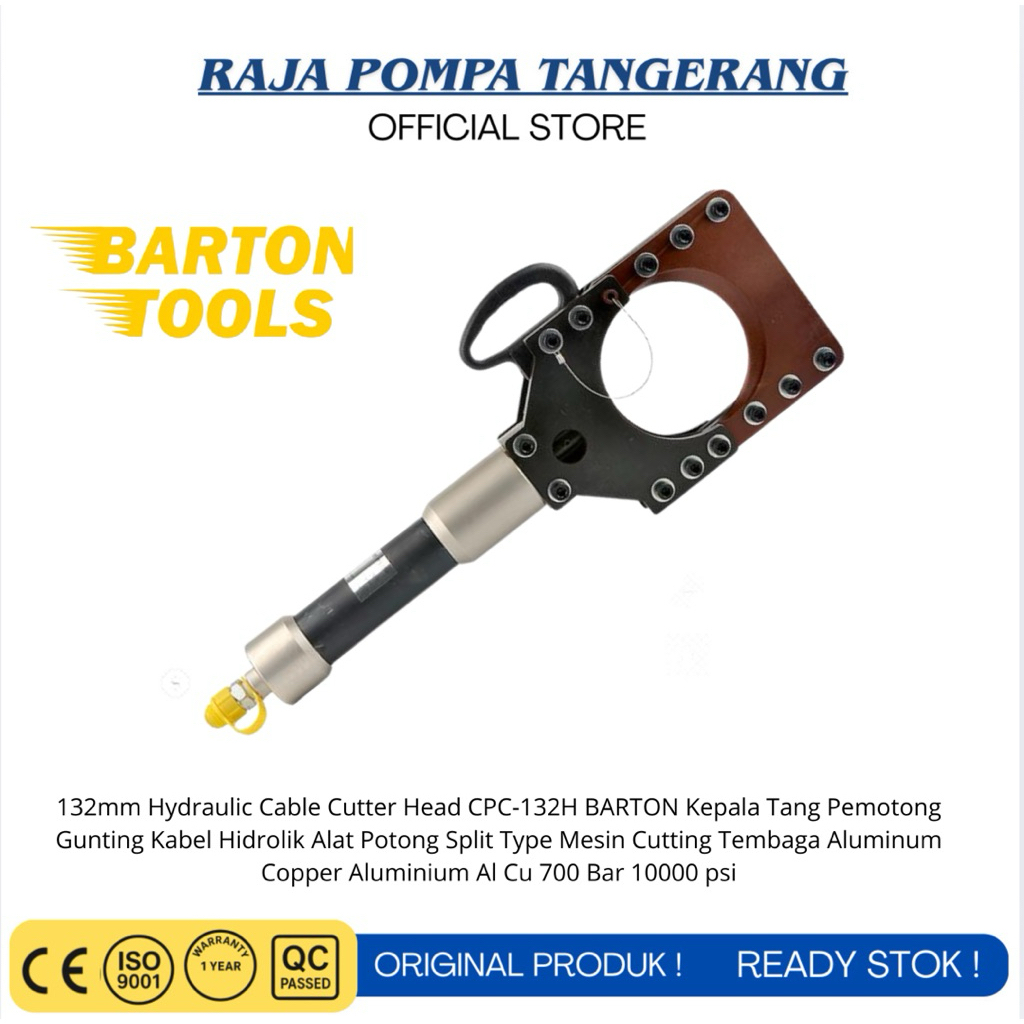132mm Hydraulic Cable Cutter Head CPC-132H BARTON Kepala Tang Pemotong Gunting Kabel Hidrolik Alat P