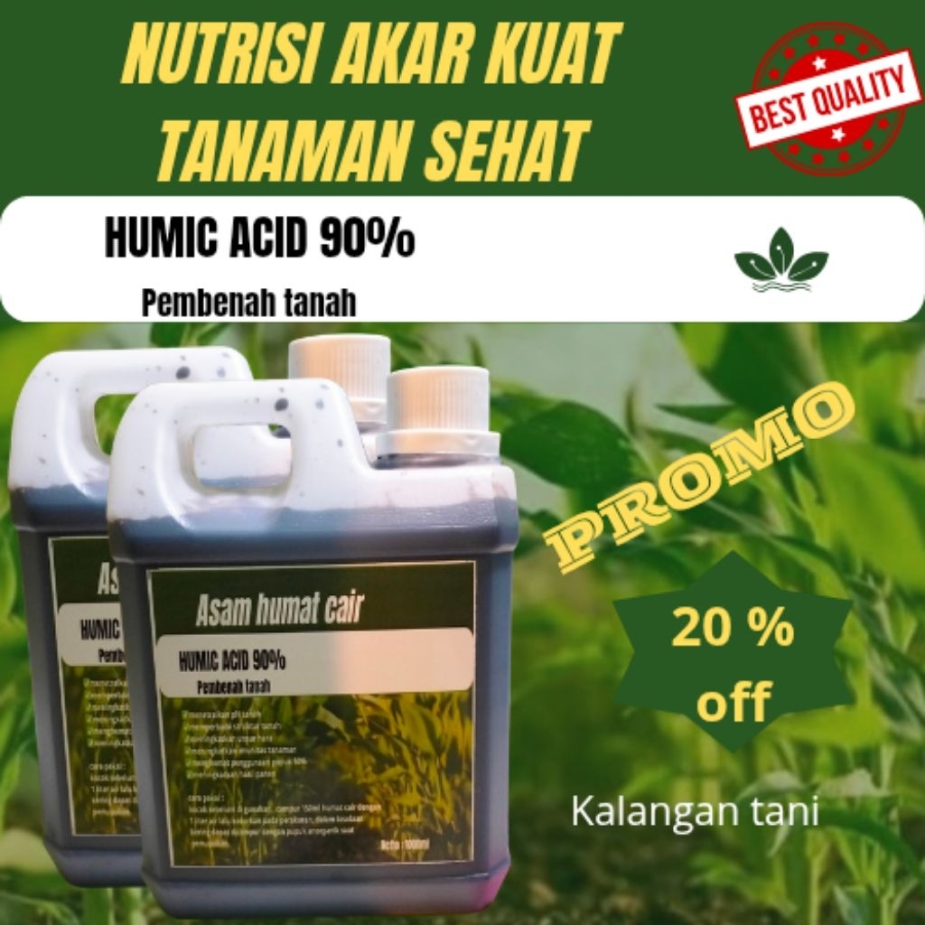PUPUK PENYUBUR HUMIC ACID 90% cair penggembur tanah penyubur akar dan buah