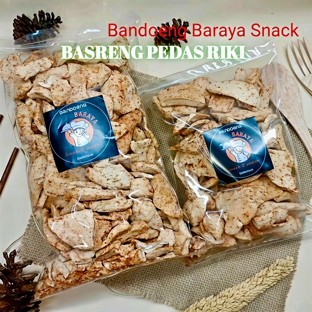 Keripik Basreng Pedas Riki Asli Bulat Pipih Cimahi Pojok