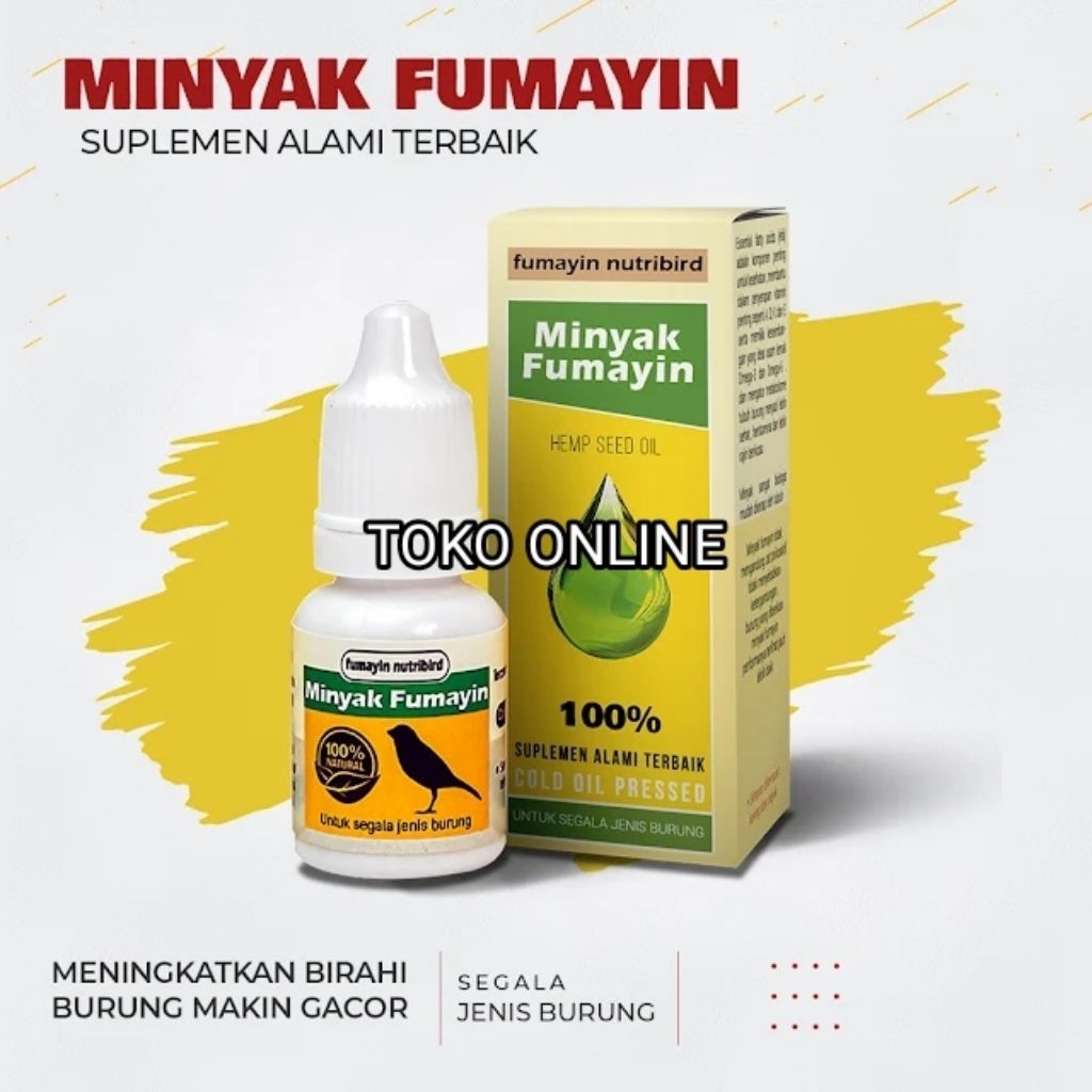 MINYAK FUMAYIN 7,5ML NUTRIBIRD minyak biji fumayyin burung